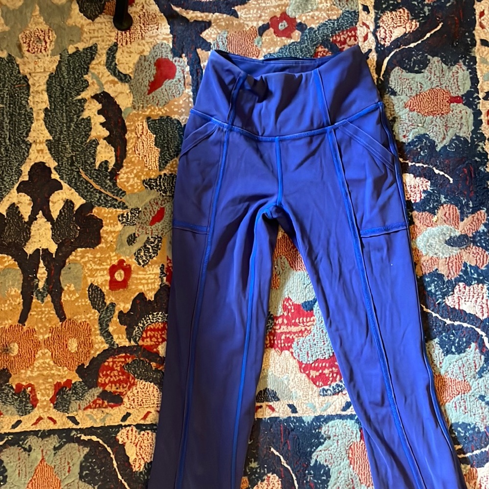 Free people movement flare navy blue workout flare leggings